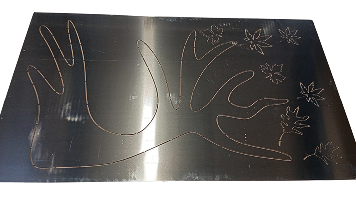 3STL0009 - Découpe laser d'une tôle alu ép 3 mm