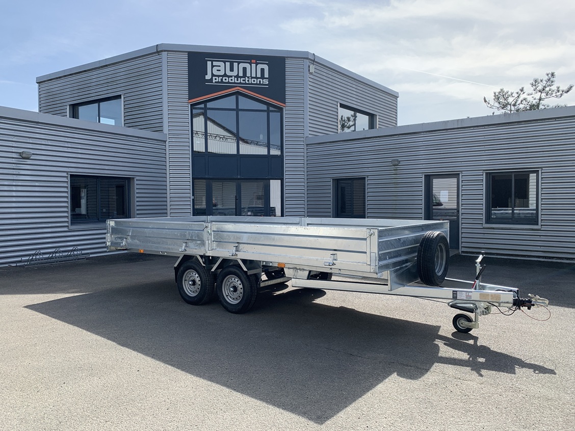 4SOUSR160025 - Remorque plateau polyvalente avec roues sous plancher