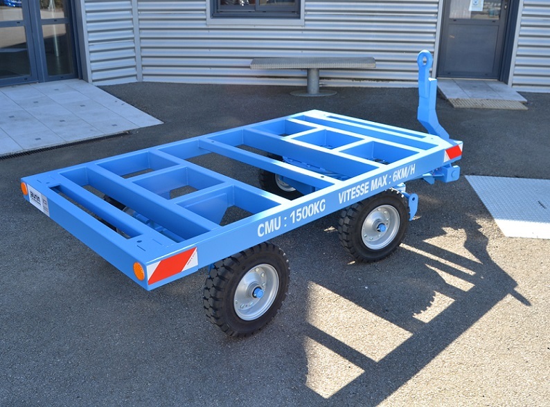 5RICB0044 - Remorque de charge 1,5 Tonnes sans plancher (châssis squelette)