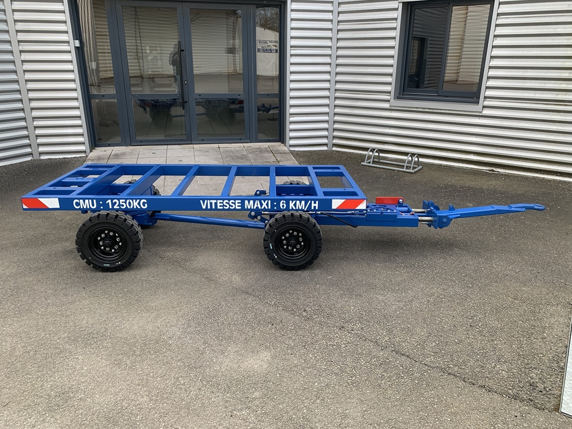 5RICB0067 - Remorque industrielle équipée de frein de parc et frein à inertie