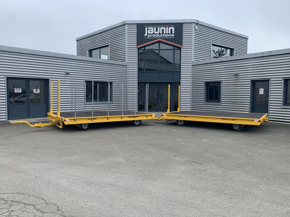 5RIFD0042 Remorques industrielles pour le transport de rouleaux d'isolants