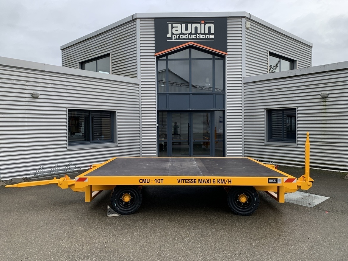 5RIFD0049 - Remorque industrielle 10 tonnes pour transport d'équipements techniques - KREMER