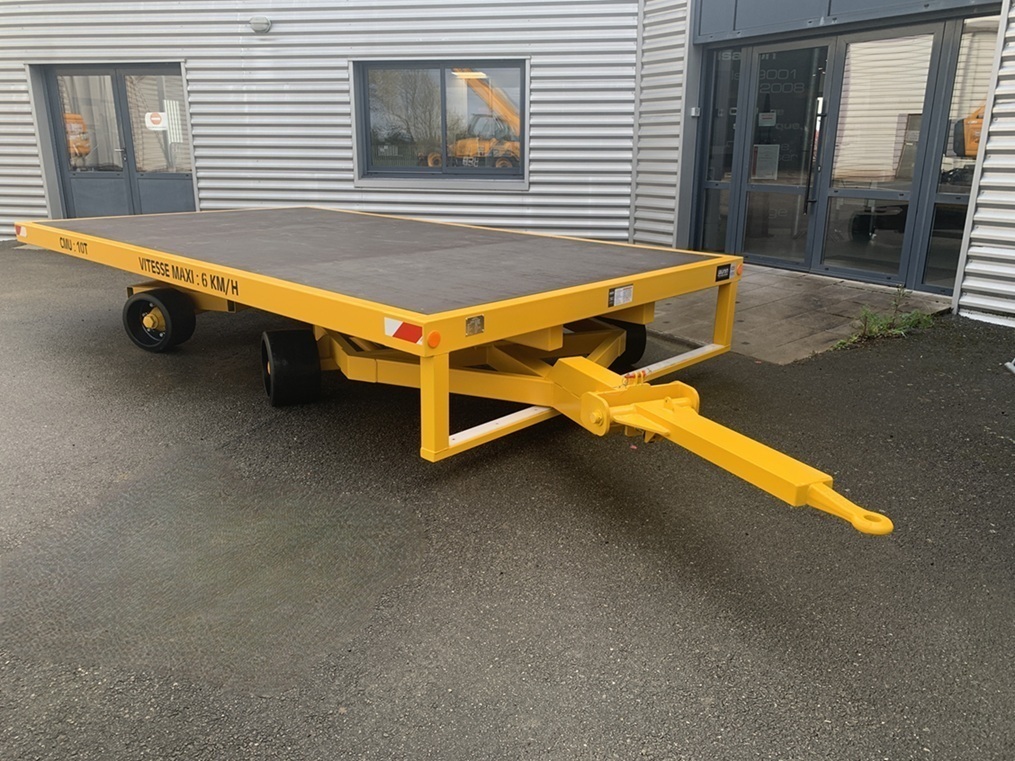 5RIFD0050 - Remorque industrielle 10 tonnes de 4,50 m pour site ferroviaire