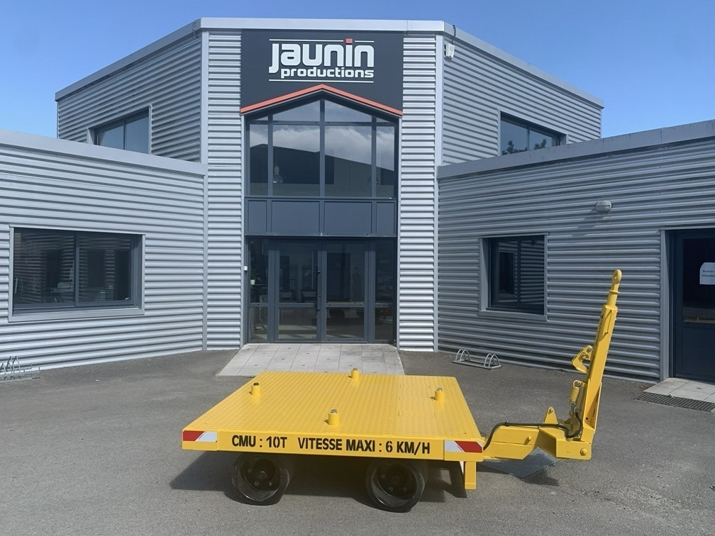 5RIFOC0057 - Remorque industrielle 10 tonnes levable avec anneaux de levage