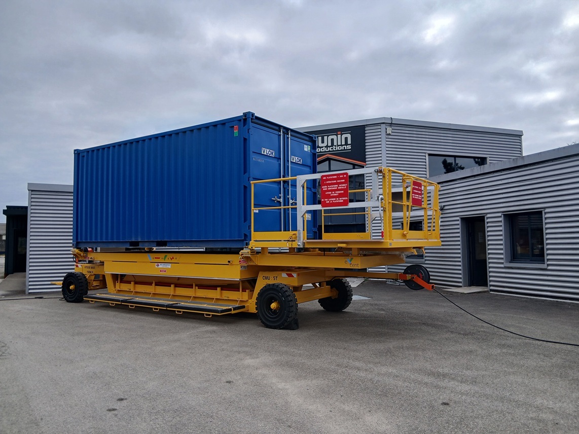 5RISPE0065 -Remorque pour le transport et l'élévation de monteurs et de composants