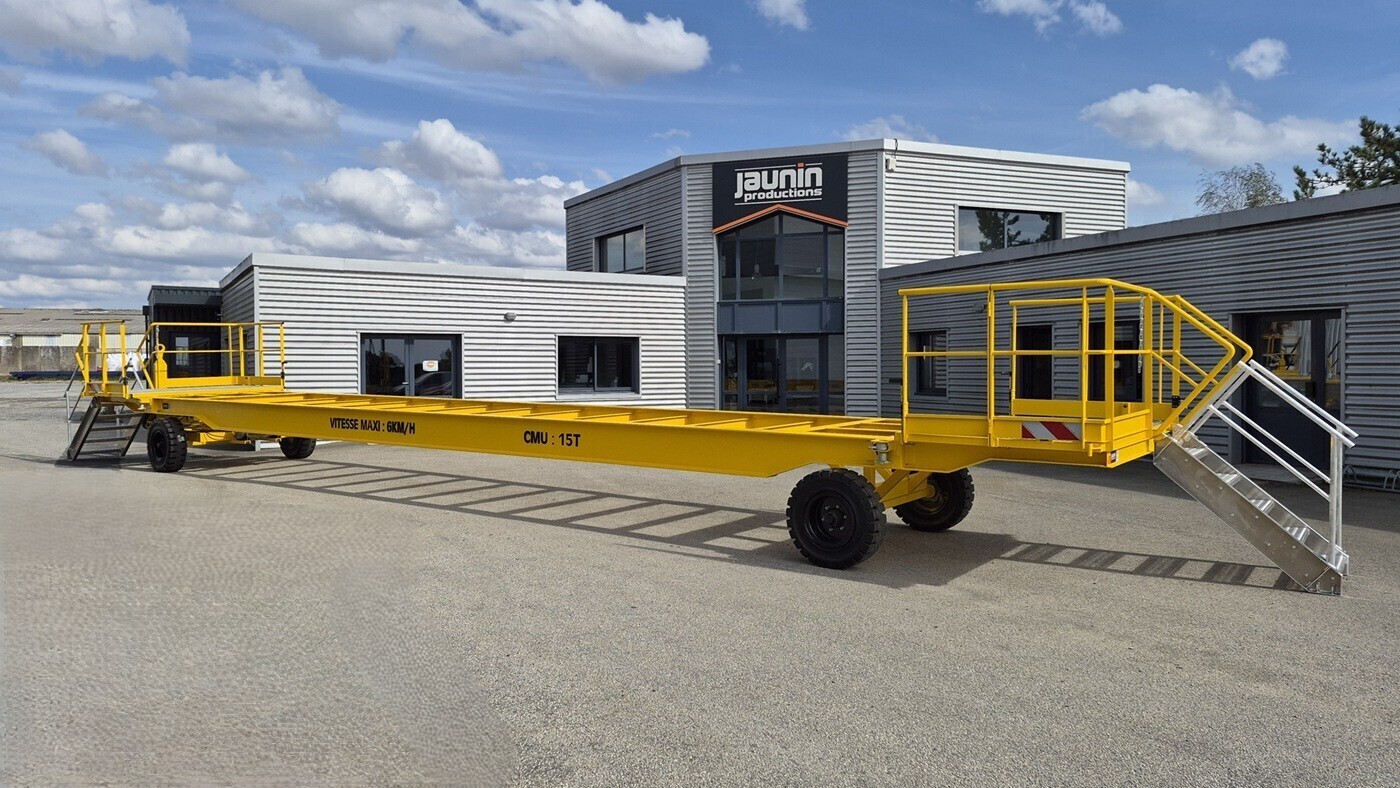 5RISPE0069 - Remorque porte-conteneur 40 pieds 15 tonnes pour site industriel