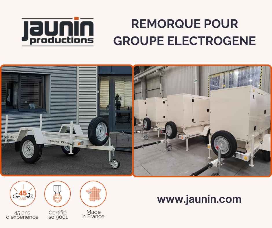 Remorque pour groupe électrogène - MAI 2024 2