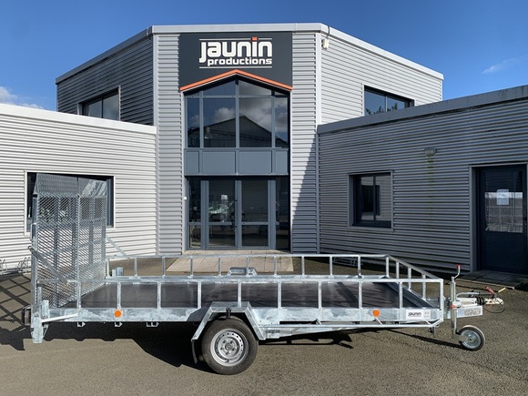 4PLASR150019 - Remorque plateau mono-essieu basculante