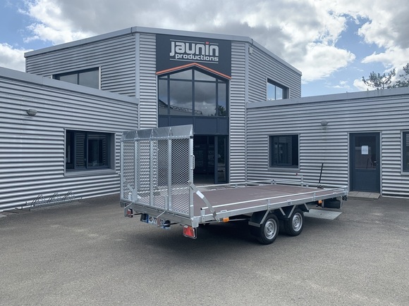 4PLASR170018 - Remorque plateau basculante roues dessous