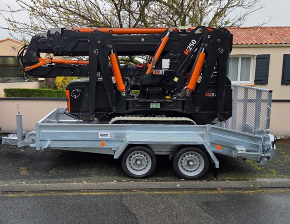 4PLASR180016 - Remorque pour nacelle araignée