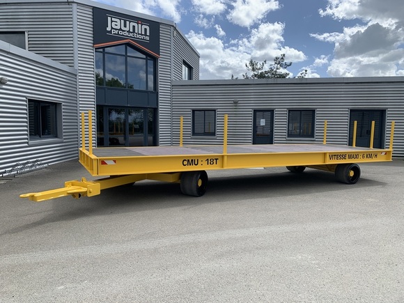 5RICB0069 - Remorque industrielle 18 tonnes avec ranchets