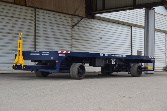 5RIFOC0031 - Remorque industrielle 21 tonnes avec roues à bandages caoutchouc